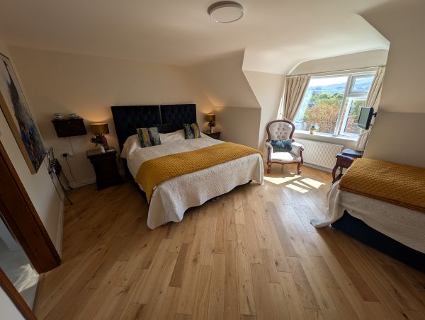 Family room with double and single bed